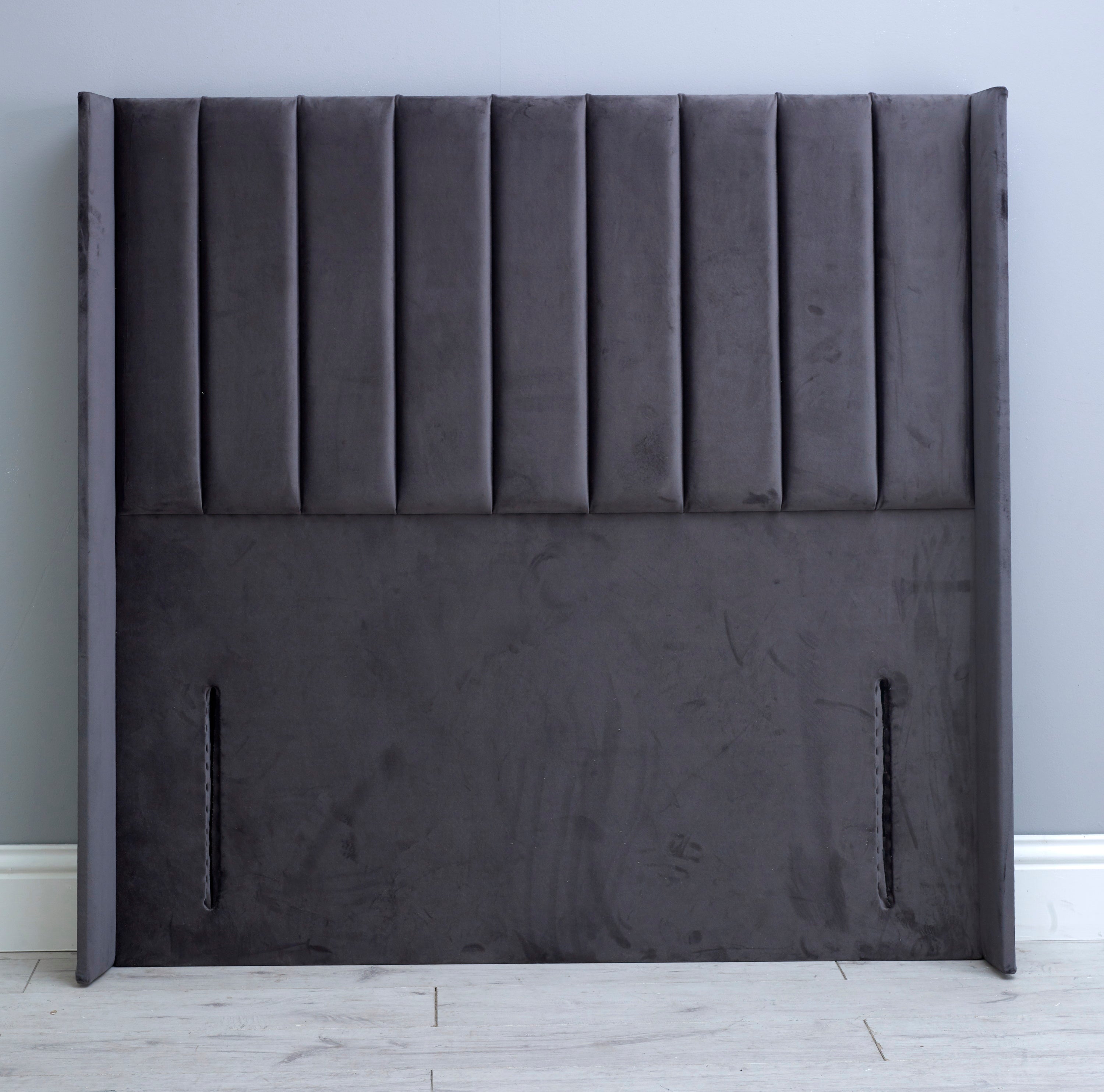 Amelia Wing Vertical Lined Floor Standing Headboard 54